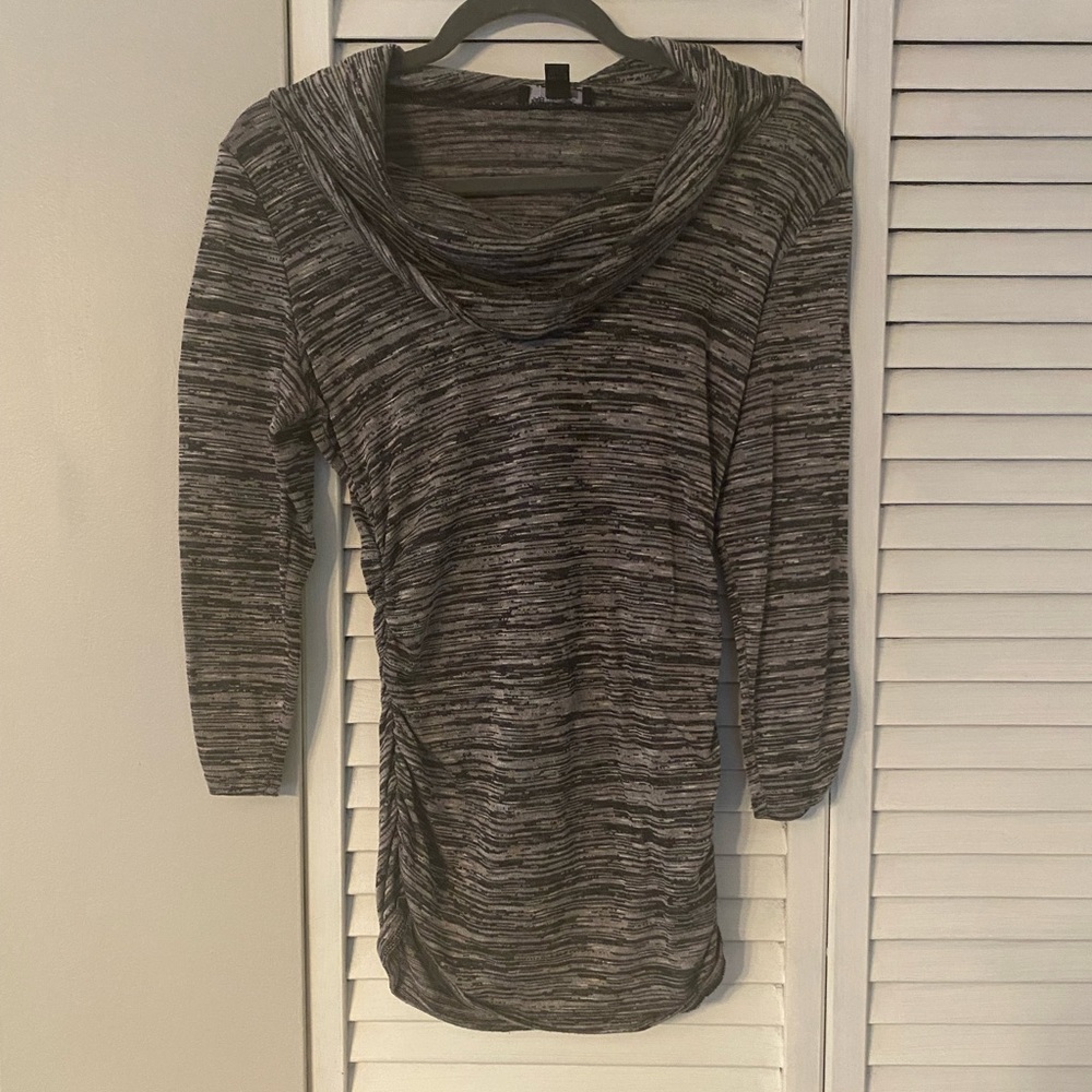 AB studio 3/4 sleeve cowl neck blouse , like new